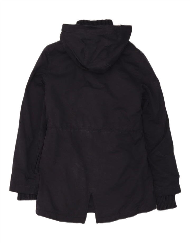 Superdry γυναικείο μπουφάν Parka με κουκούλα UK 10 Small Navy Blue Polyester