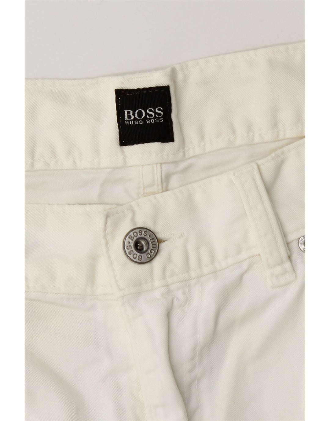 Ανδρικό τζιν ίσιο Hugo Boss W36 L35 Λευκό