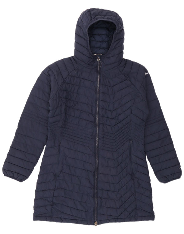 Columbia Γυναικείο παλτό με κουκούλα UK 16 Large Navy Blue