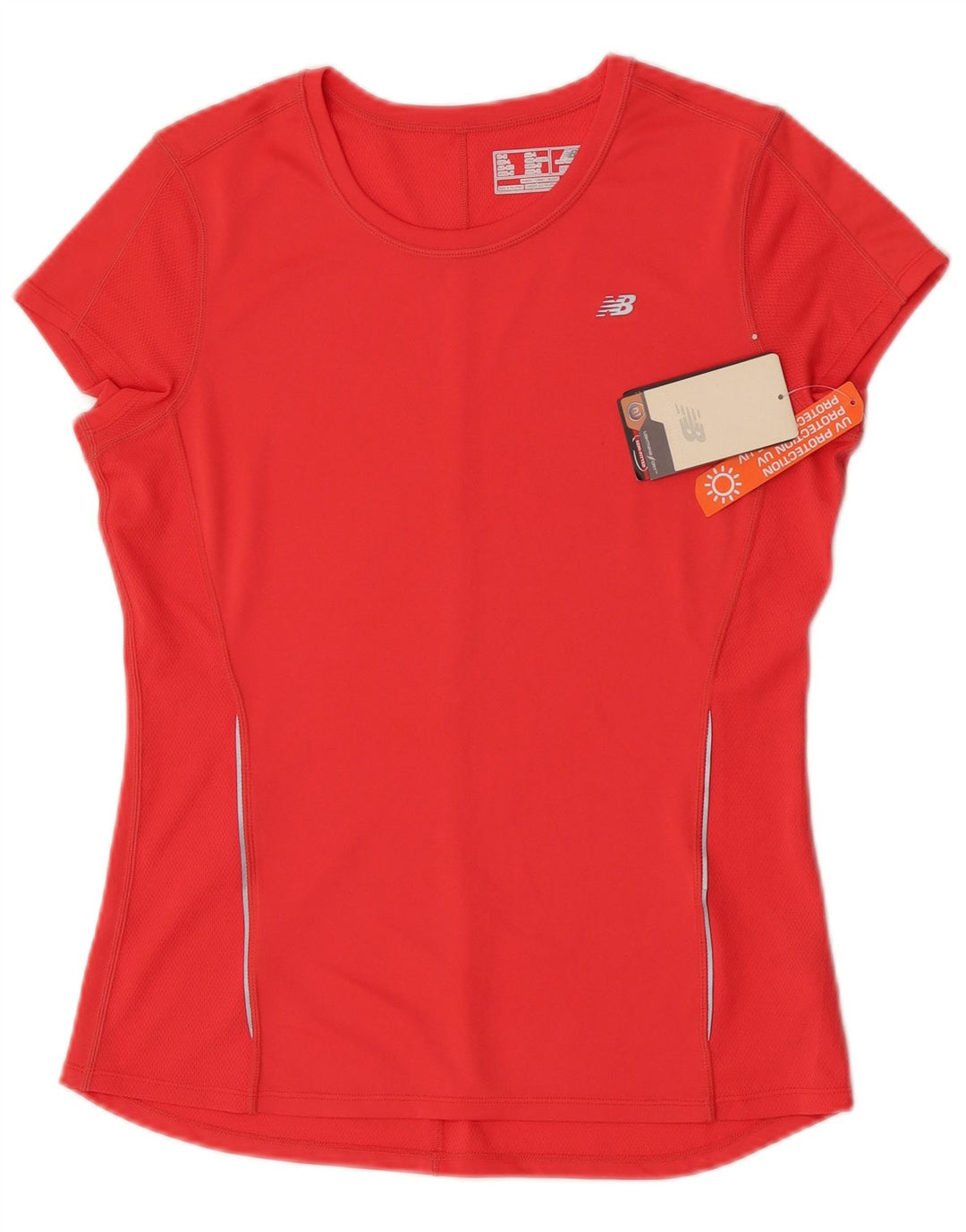 New Balance Γυναικείο T-Shirt Top UK 14 Large Red Polyester