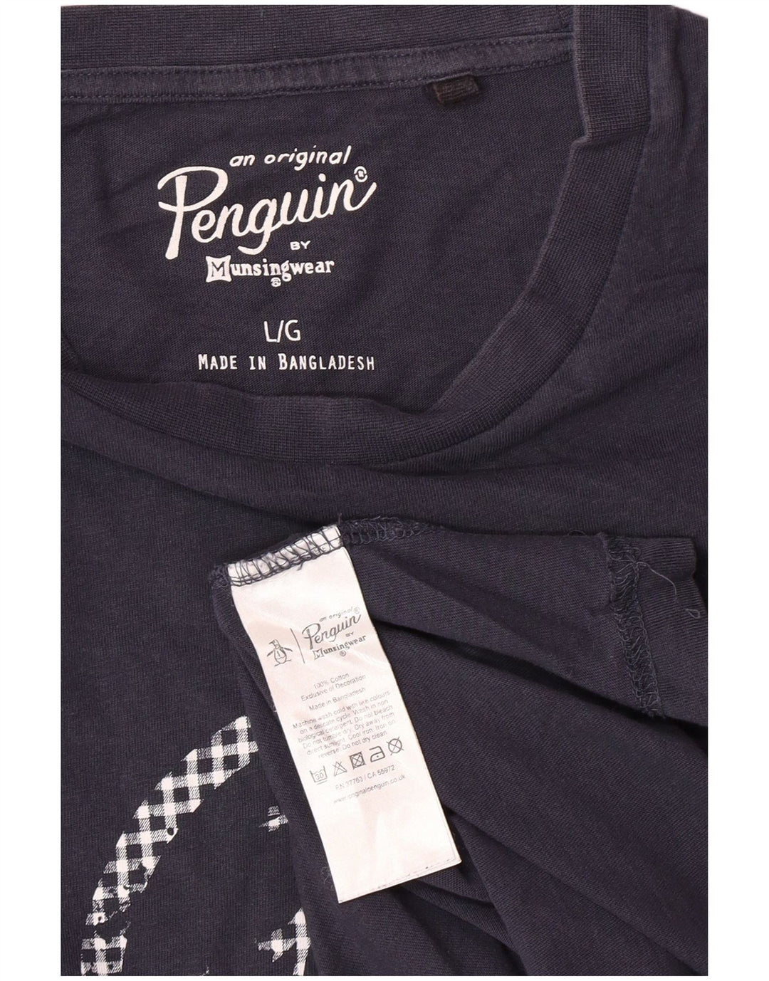 Γυναικείο γραφικό μπλουζάκι PENGUIN Top UK 16 Large Navy Blue από βαμβάκι