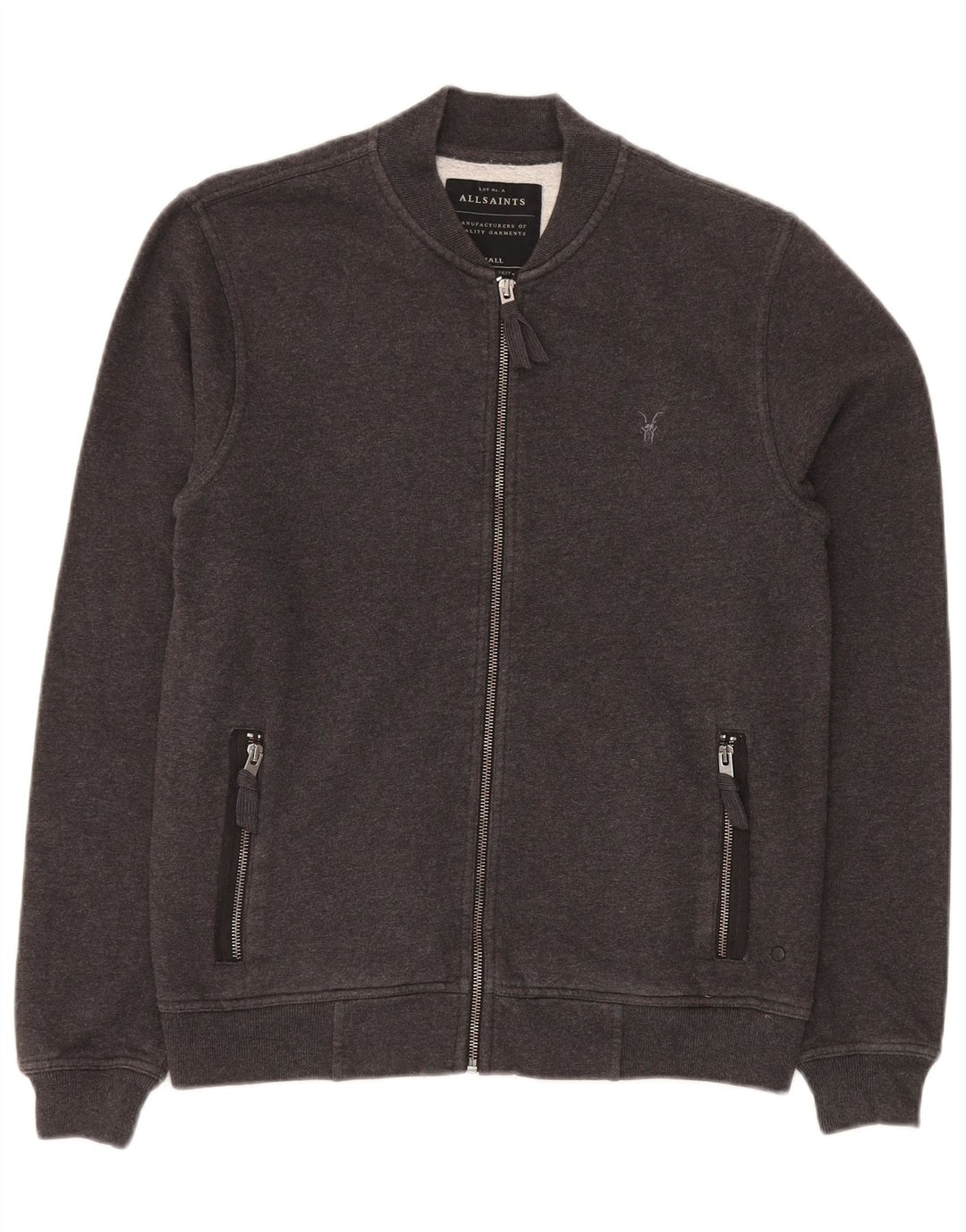 Ανδρική φόρμα All Saints Top Jacket Μικρό Γκρι Βαμβακερό