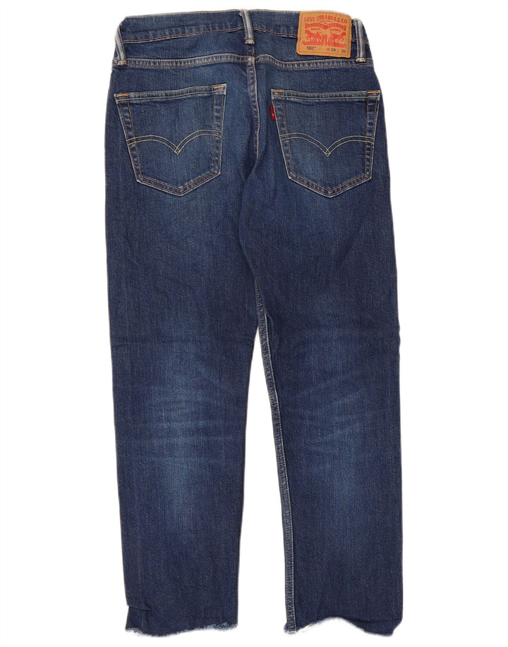 Levi's Womens 502 Tapered Jeans W29 L30 Blue Cotton