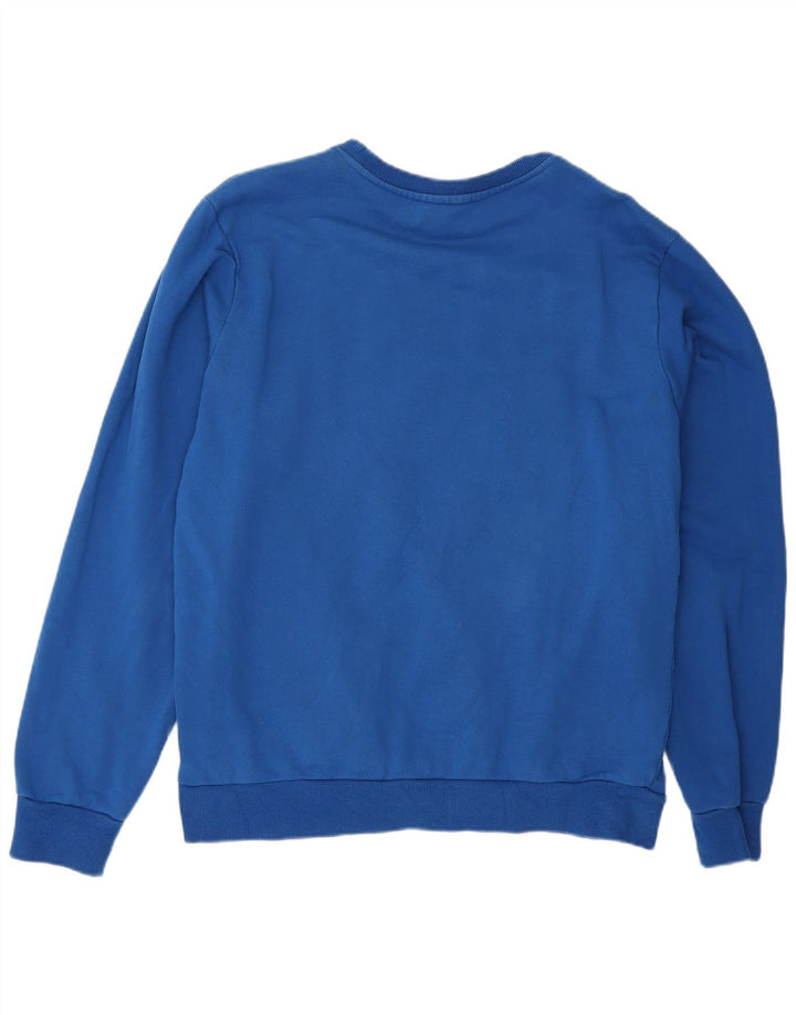 Diesel Ανδρικό Γραφικό Φούτερ Jumper Μεγάλο Μπλε Βαμβακερό