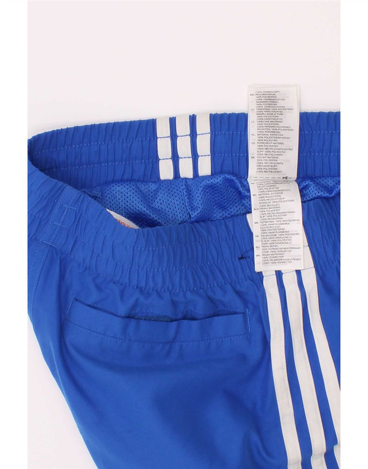 Σορτς κολύμβησης Adidas για αγόρια 12-13 ετών μπλε πολυεστέρα