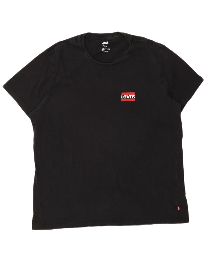 Ανδρικό T-Shirt Levi's Slim Top XL Μαύρο