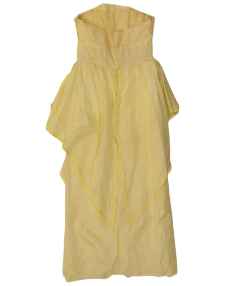 Murek Γυναικείο Ασύμμετρο Στράπλες Φόρεμα EU 38 Medium Yellow Acetate