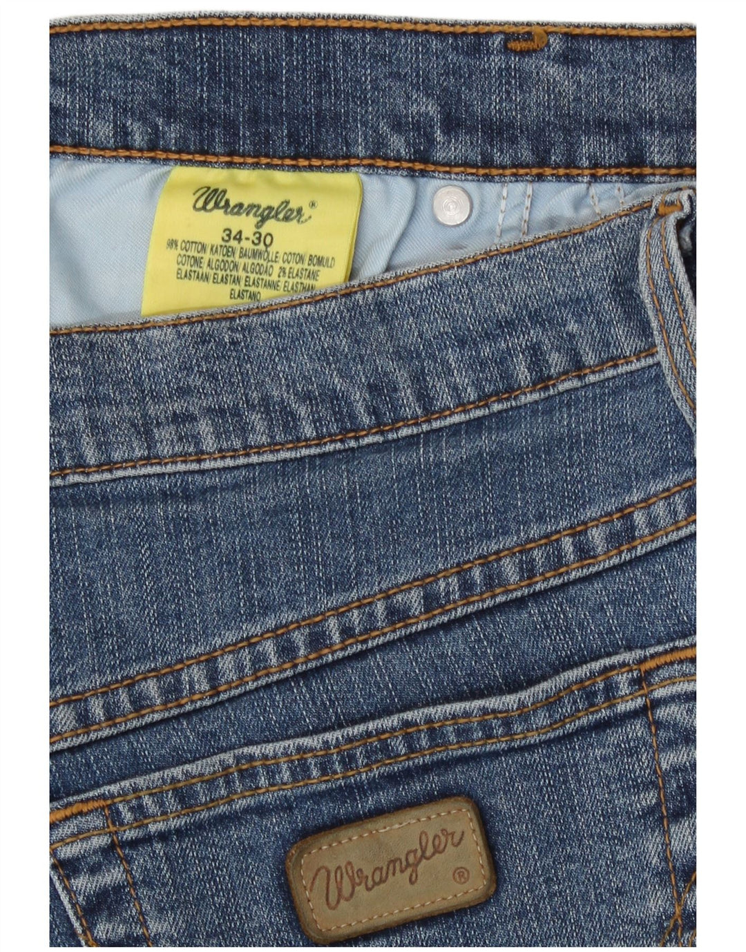 Ανδρικό τζιν Wrangler Regular Fit Slim W34 L30 Μπλε βαμβακερό