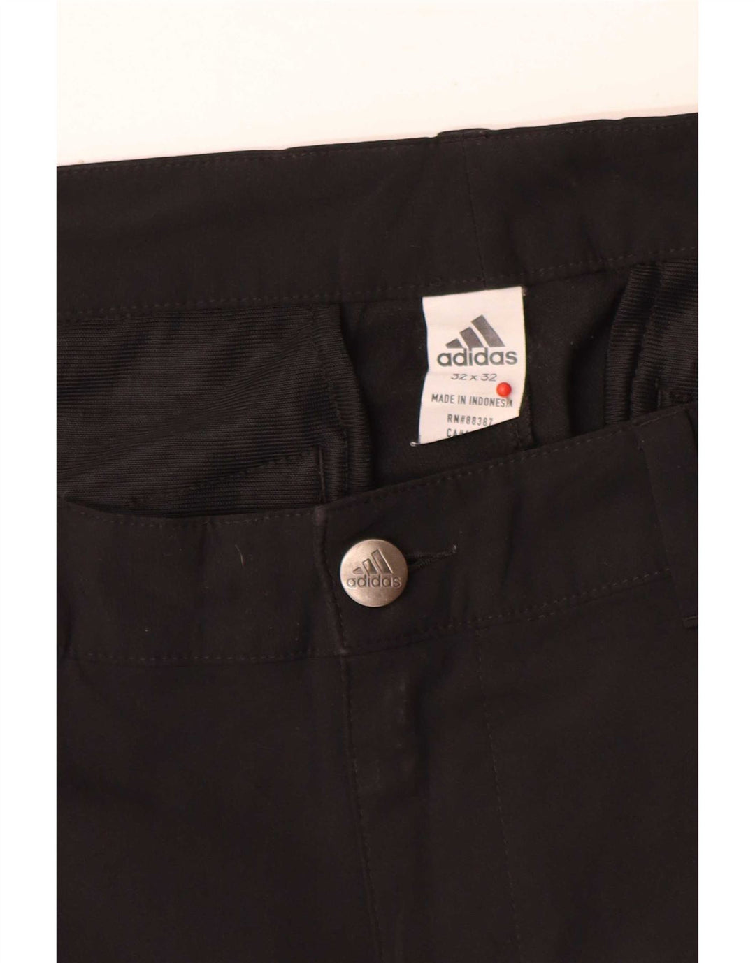 Γυναικείο Slim Chino Παντελόνι Adidas W32 L32 Μαύρο Πολυεστέρας