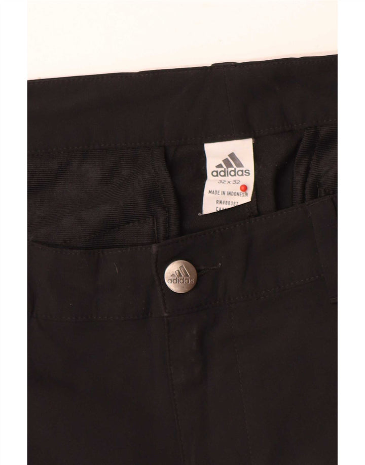 Γυναικείο Slim Chino Παντελόνι Adidas W32 L32 Μαύρο Πολυεστέρας