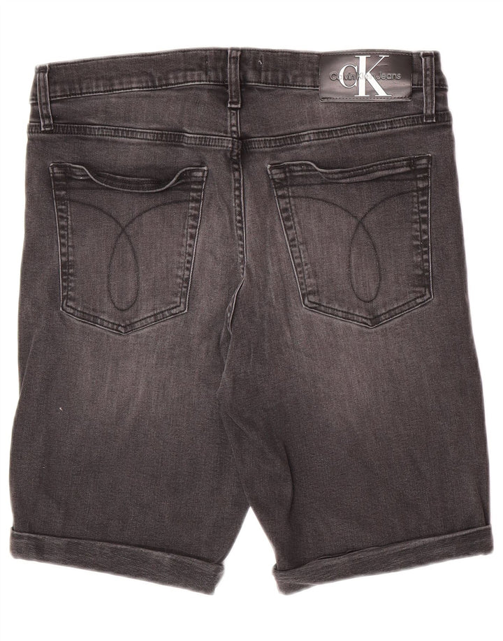 Ανδρικό τζιν σορτς Calvin Klein Slim W33 Βαμβακερό μεσαίο γκρι