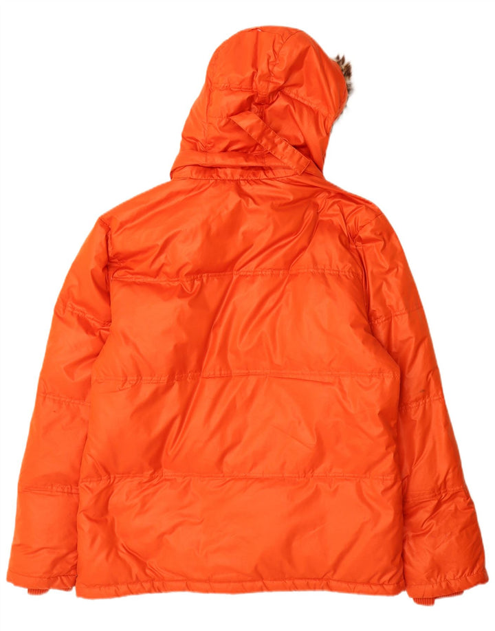 Fila Ανδρικό μπουφάν με κουκούλα UK 36 Small Orange Polyester