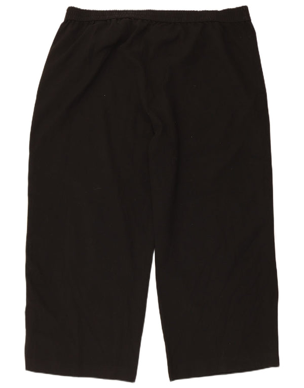 Marks & Spencer Γυναικεία φόρμα παντελόνια Crop UK 24 4XL Μαύρο Πολυεστέρας
