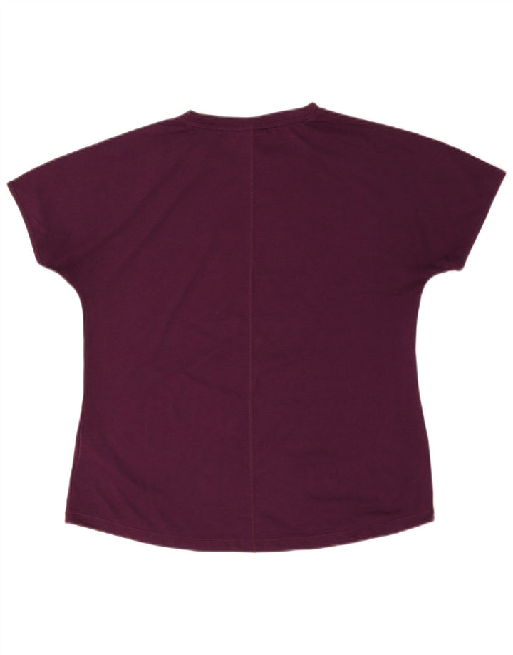 Γυναικείο γραφικό μπλουζάκι Puma Top UK 16 Large Purple Polyester