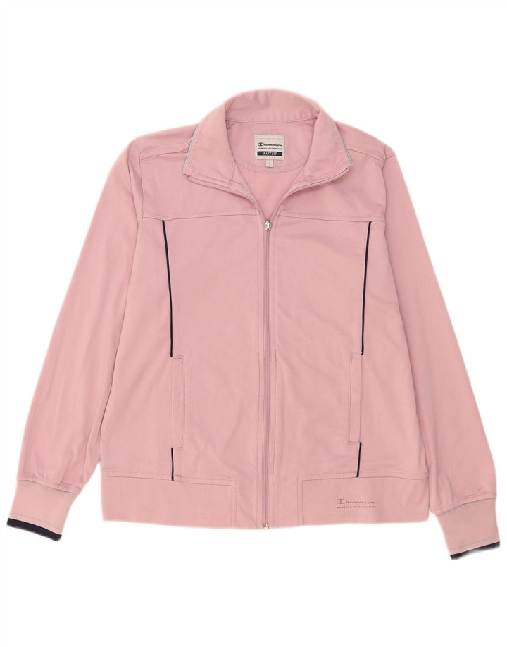 Champion Womens Easy Fit Oversized αθλητική φόρμα Top Jacket UK 10 Small Pink
