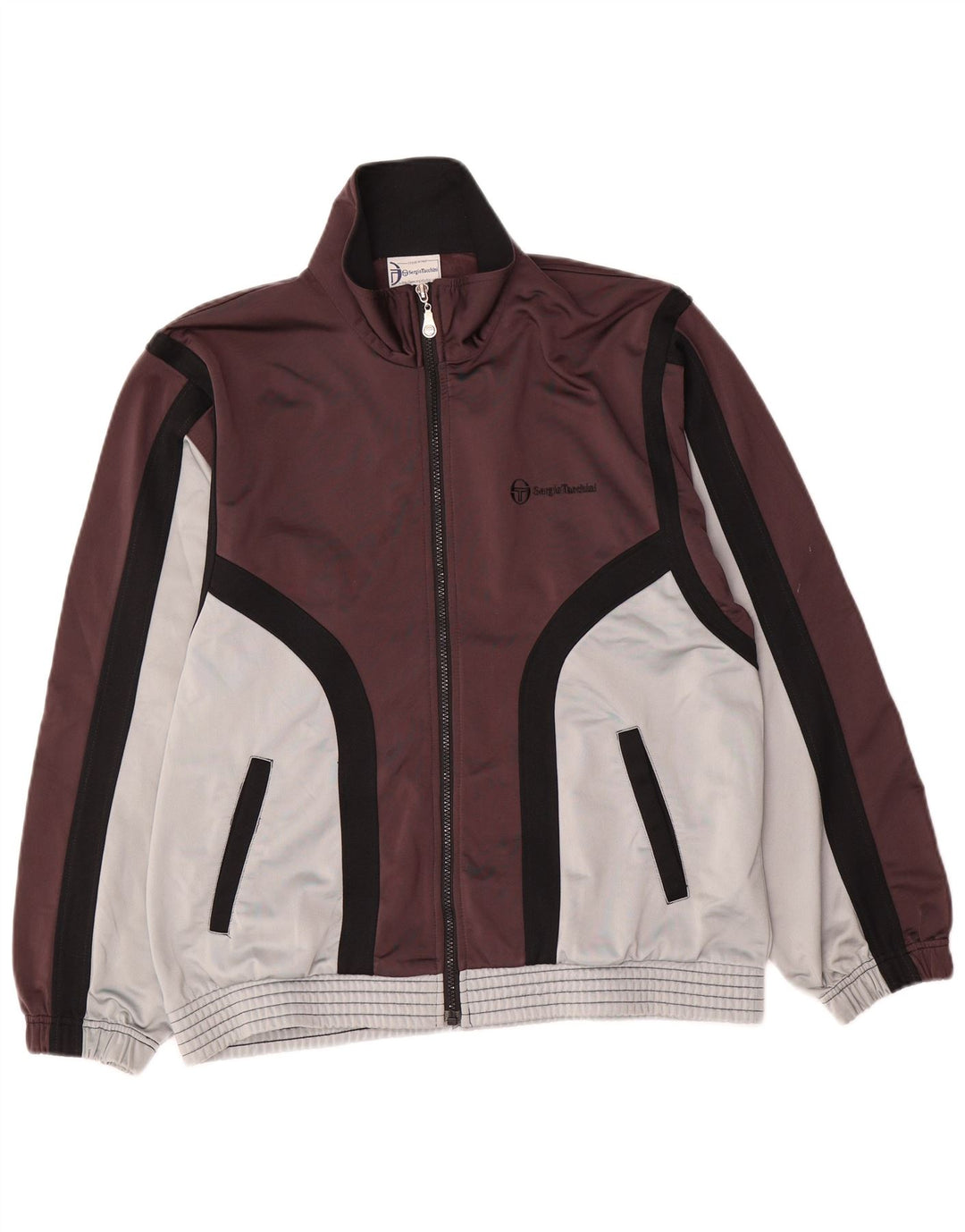 Ανδρική φόρμα Sergio Tacchini Top Jacket IT 46 Small Brown Colourblock