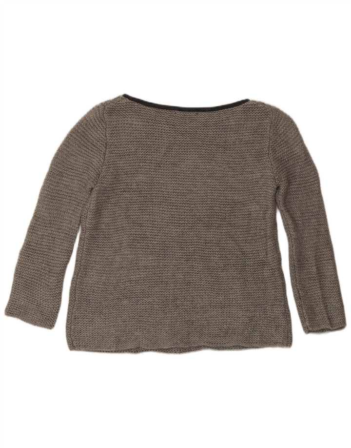 Zara Γυναικείο πουλόβερ με λαιμόκαυστο UK 14 Medium Grey