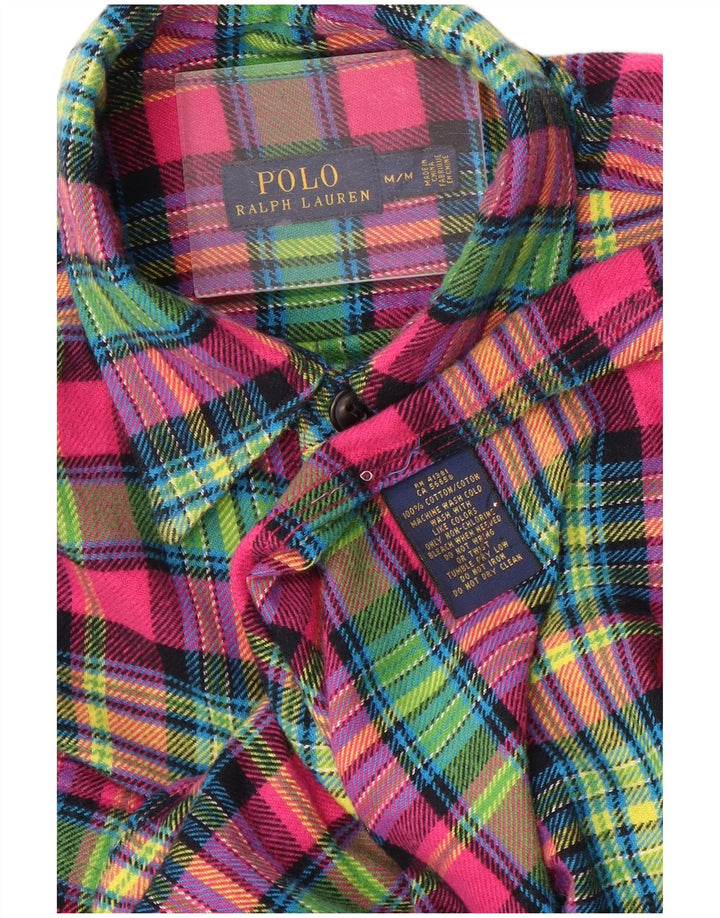 RALPH LAUREN Ανδρικό φανελένιο πουκάμισο μεσαίο πολύχρωμο βαμβακερό καρό