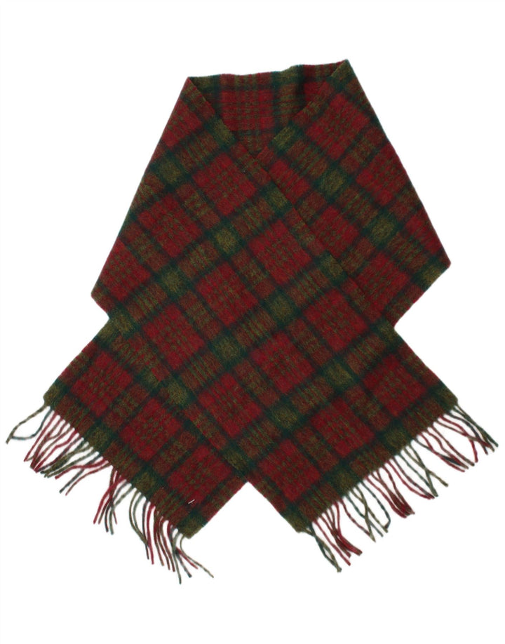 John Hanly&Co Ltd Γυναικείο Ορθογώνιο Φουλάρι One Size Red καρό Classic