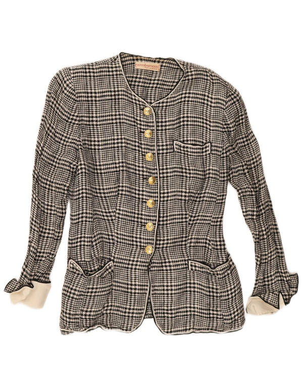 Γυναικεία ζακέτα Roccobarocco IT 44 Medium Black Houndstooth