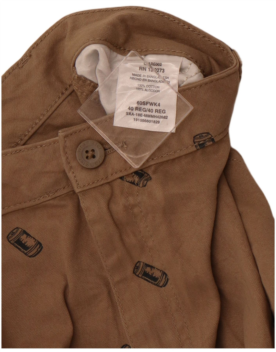 Ανδρικό σορτς WRANGLER Graphic Cargo W40 XL Καφέ Βαμβακερό