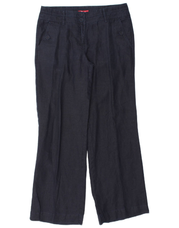 MONSOON Γυναικείο παντελόνι Chino UK 10 Small W32 L31 Navy Blue Len