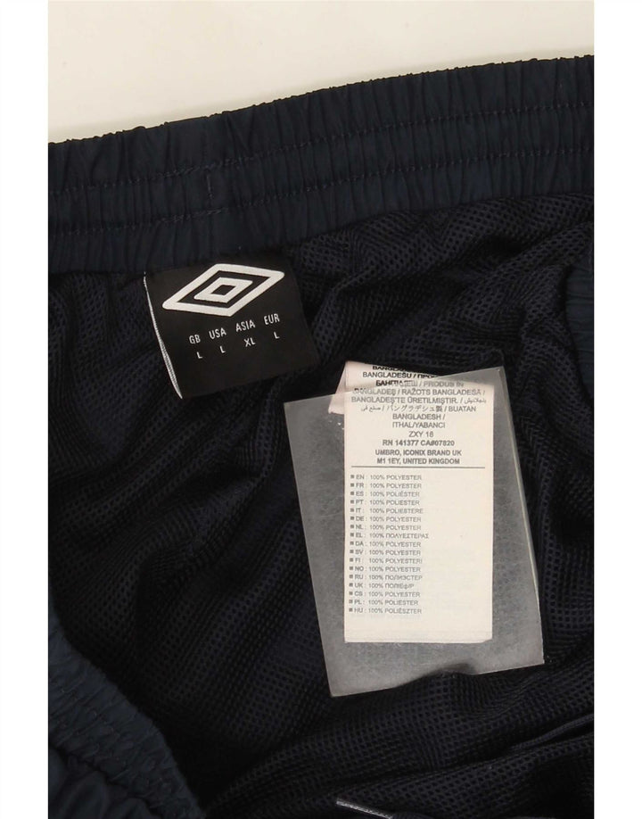 Ανδρική φόρμα Umbro Παντελόνι Joggers Large Navy Blue Polyester