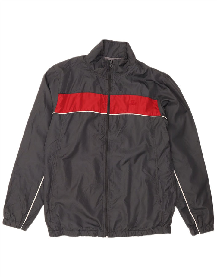 Αρχική ανδρική φόρμα αθλητικής φόρμας Top Jacket UK 34/36 Small Grey Colourblock Polyester