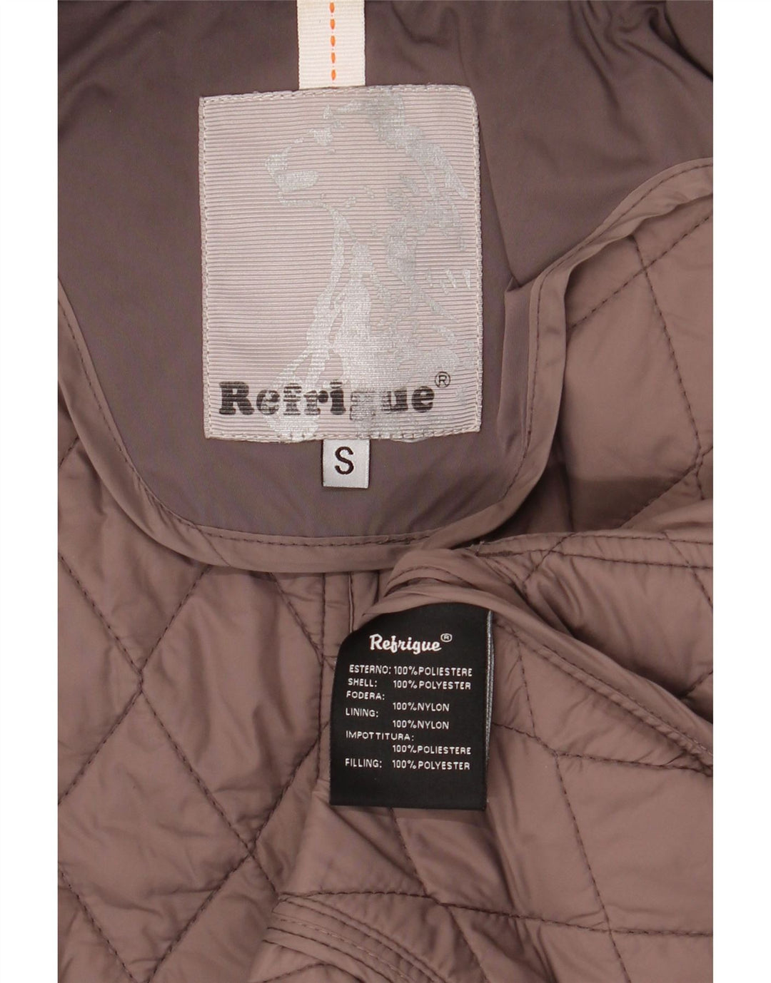 Refrigiwear Γυναικείο Καπιτονέ μπουφάν UK 10 Μικρός Γκρι Πολυεστέρας