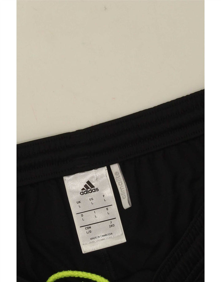 Ανδρικό σορτς Adidas Climalite με μεγάλο μαύρο χρώμα πολυεστέρα