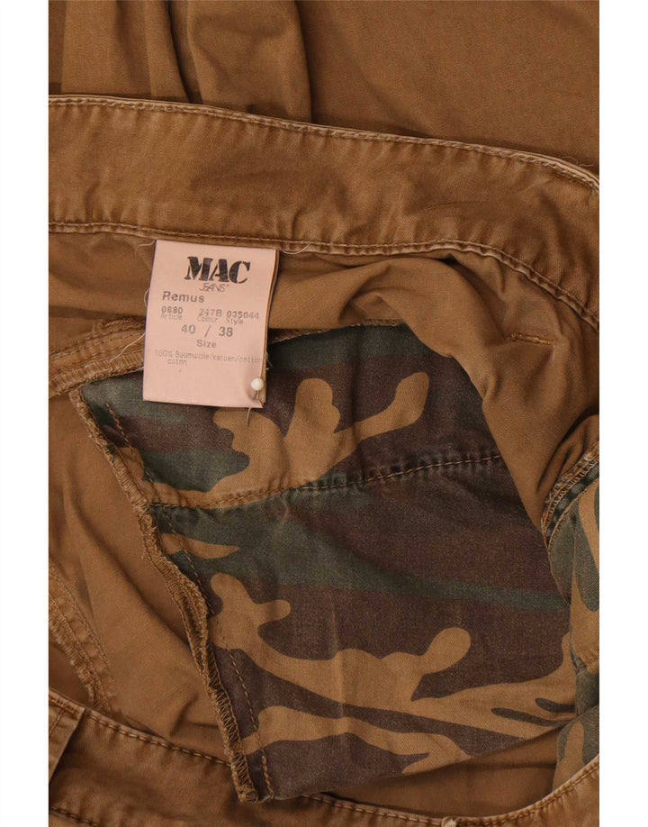 Mac Ανδρικό ίσιο παντελόνι Cargo W40 L38 Καφέ Βαμβακερό