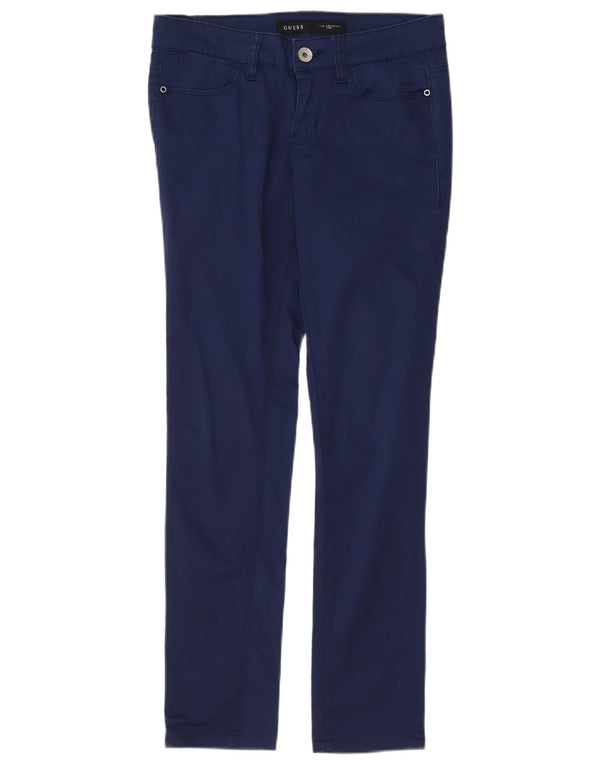 Guess Γυναικείο Skinny Casual Παντελόνι W26 L28 Navy Blue Cotton