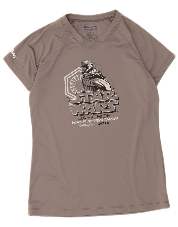Champion Mens Star Wars Graphic T-Shirt Top Medium Grey Polyester
