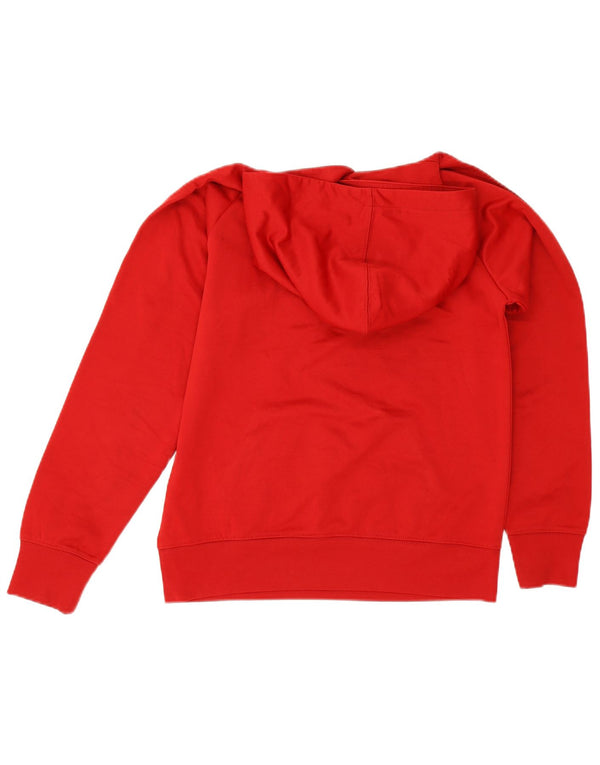Jordan Boys Hoodie Jumper 12-13 Years Large Red Polyester