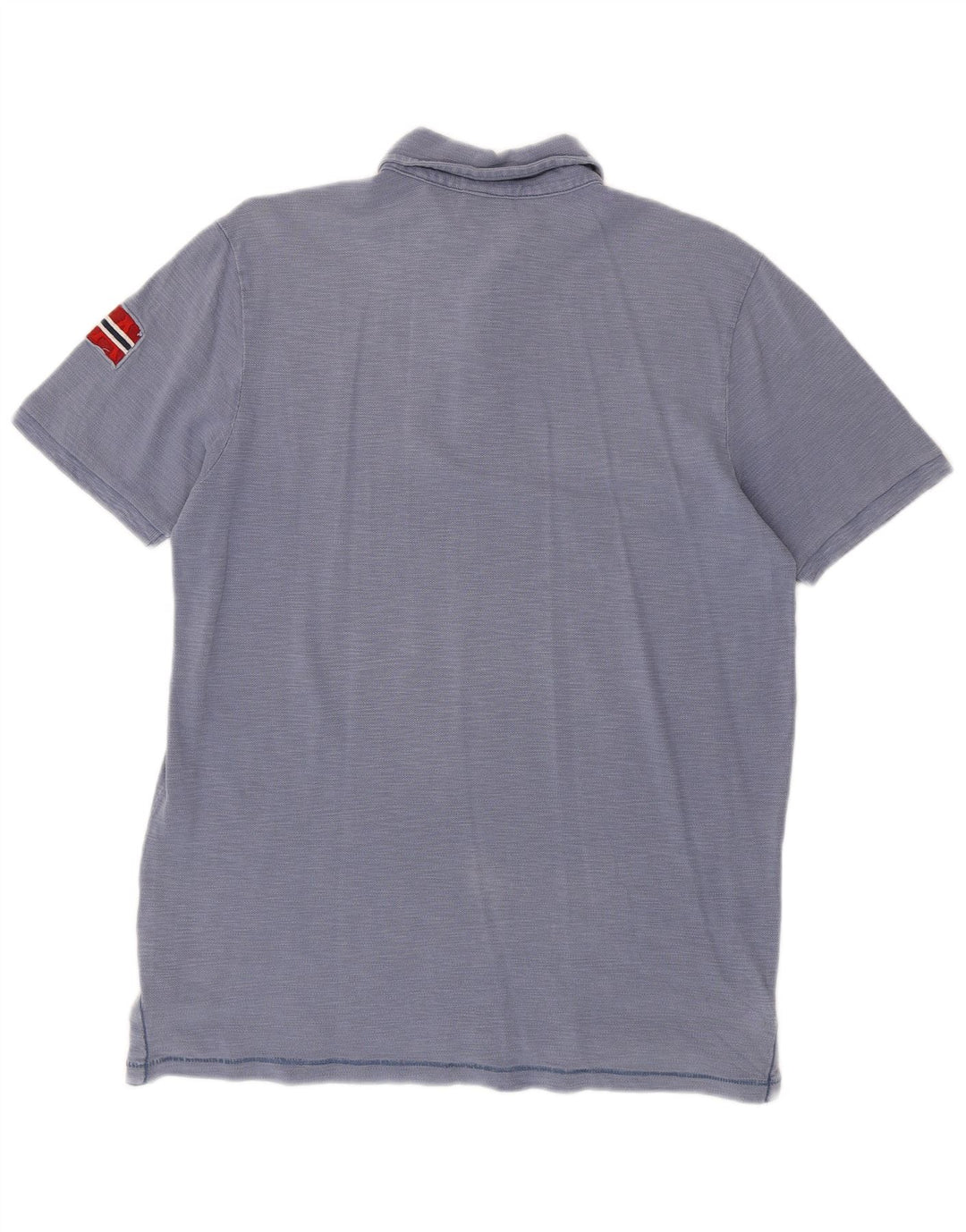 Ανδρικό πουκάμισο Napapijri Geographic Graphic Polo μεγάλο μπλε βαμβακερό