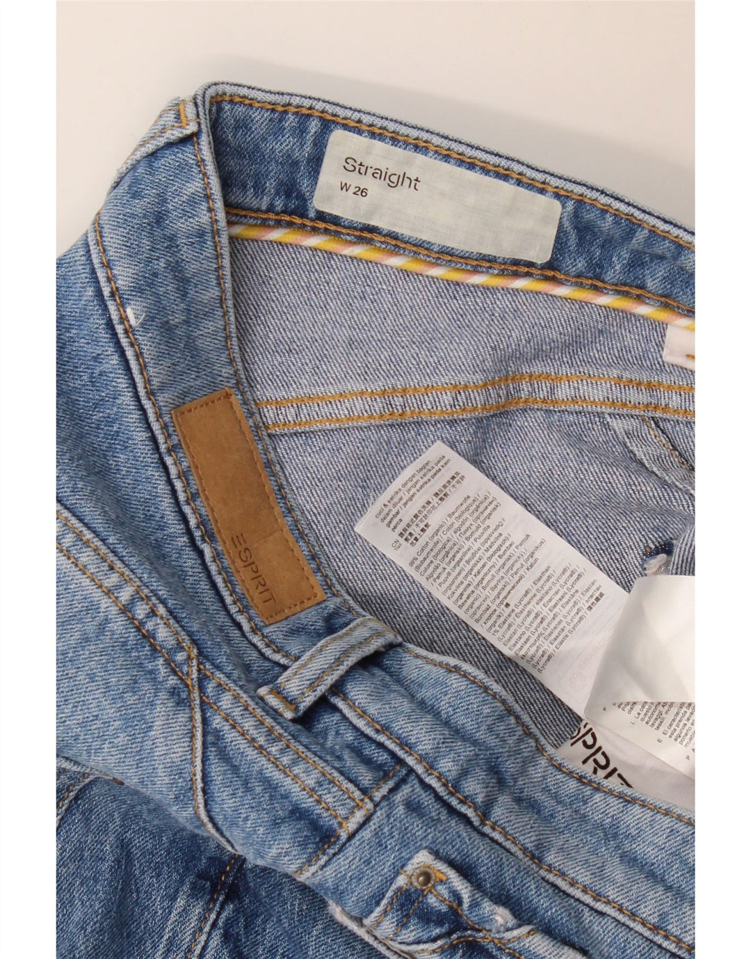 Γυναικείο ίσιο τζιν ESPRIT W26 L26 Μπλε βαμβακερό