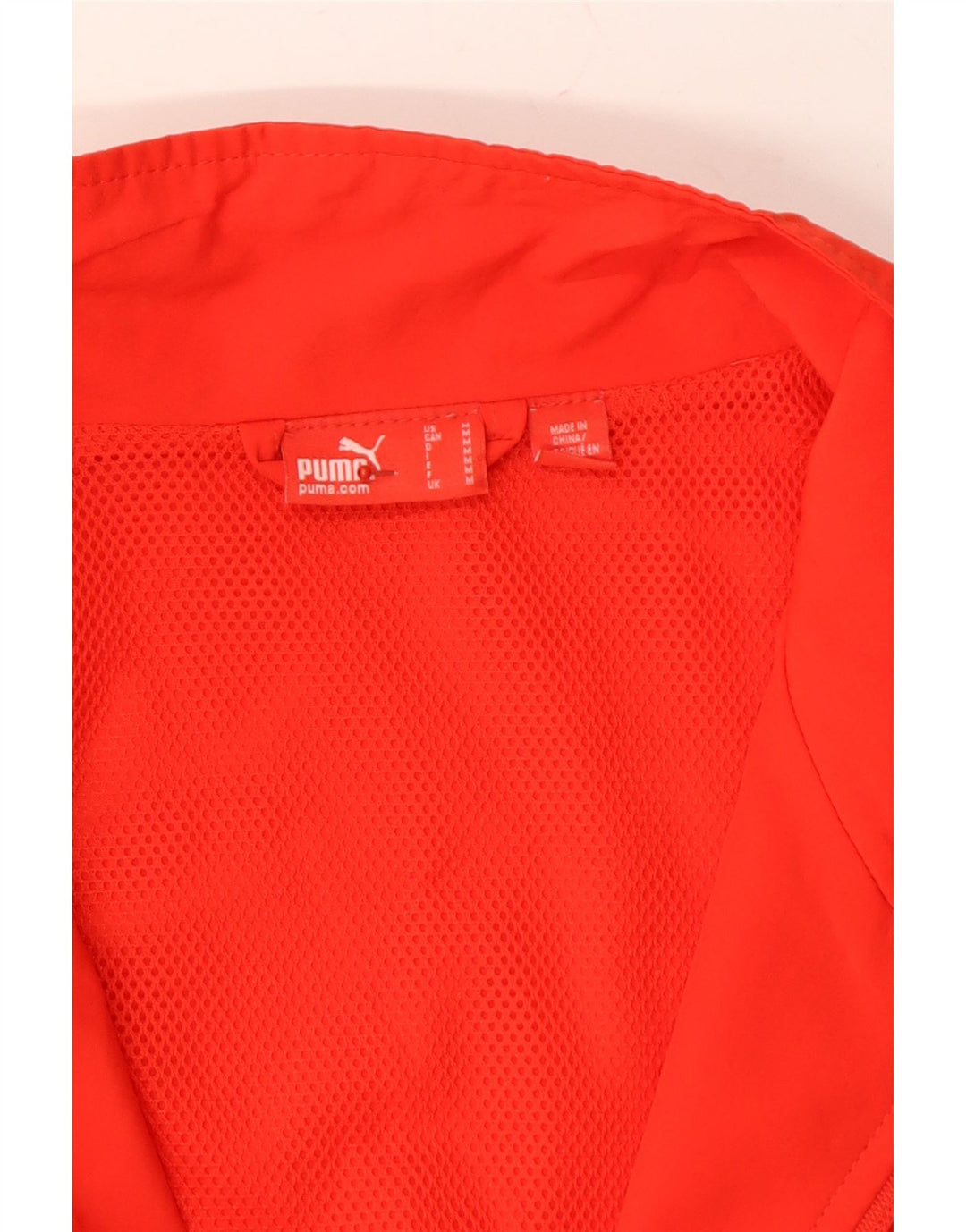 PUMA Mens Tracksuit Top Jacket Medium Red Colourblock Polyester Vintage Puma and Second-Hand Puma from Messina Hembry 