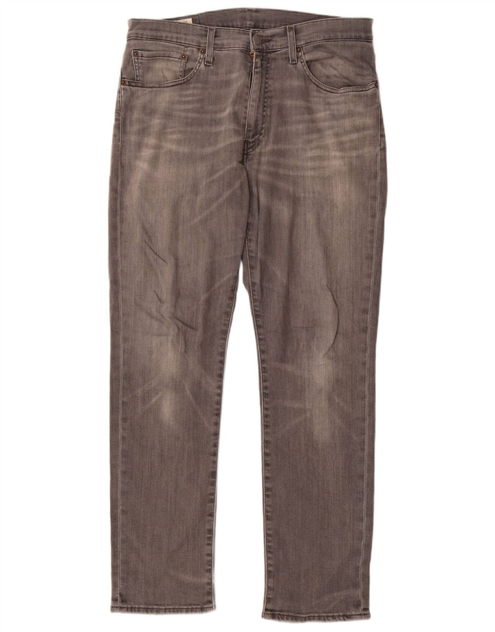 Ανδρικό τζιν Levi's Straight W34 L30 Γκρι βαμβακερό