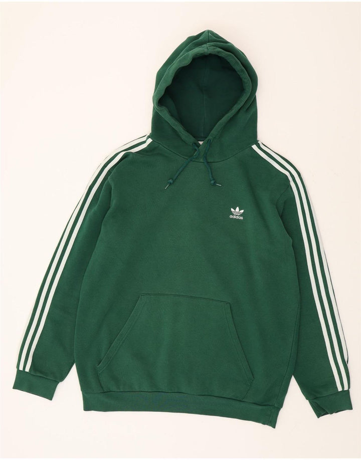 Adidas Ανδρικό Hoodie Jumper Μεγάλο Πράσινο Βαμβακερό