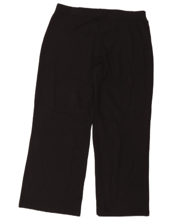 Marks & Spencer Γυναικείο φαρδύ παντελόνι UK 16 Large W34 L26 Black