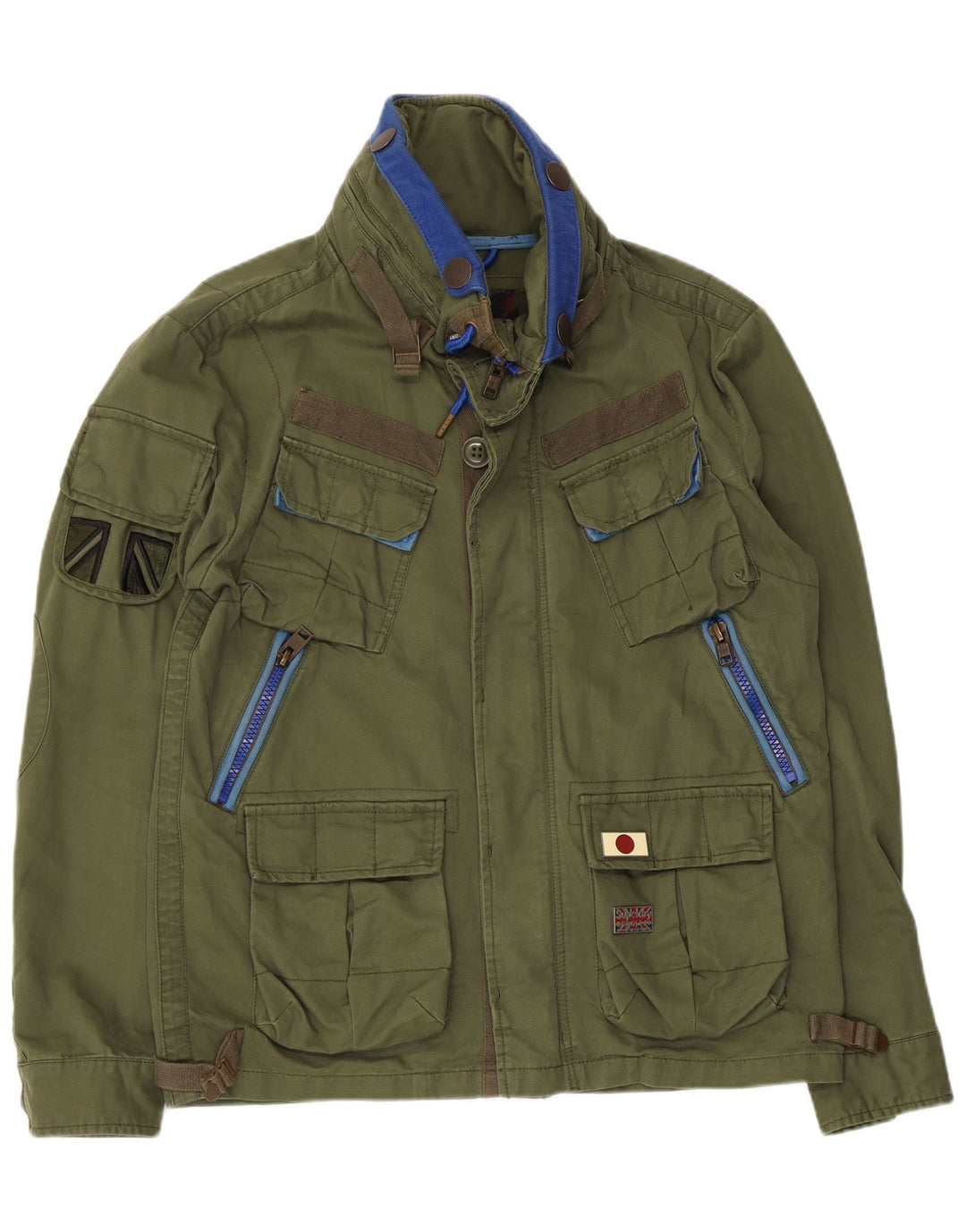Ανδρικό Βοηθητικό Μπουφάν Superdry UK 38 Μεσαίο Πράσινο Βαμβακερό