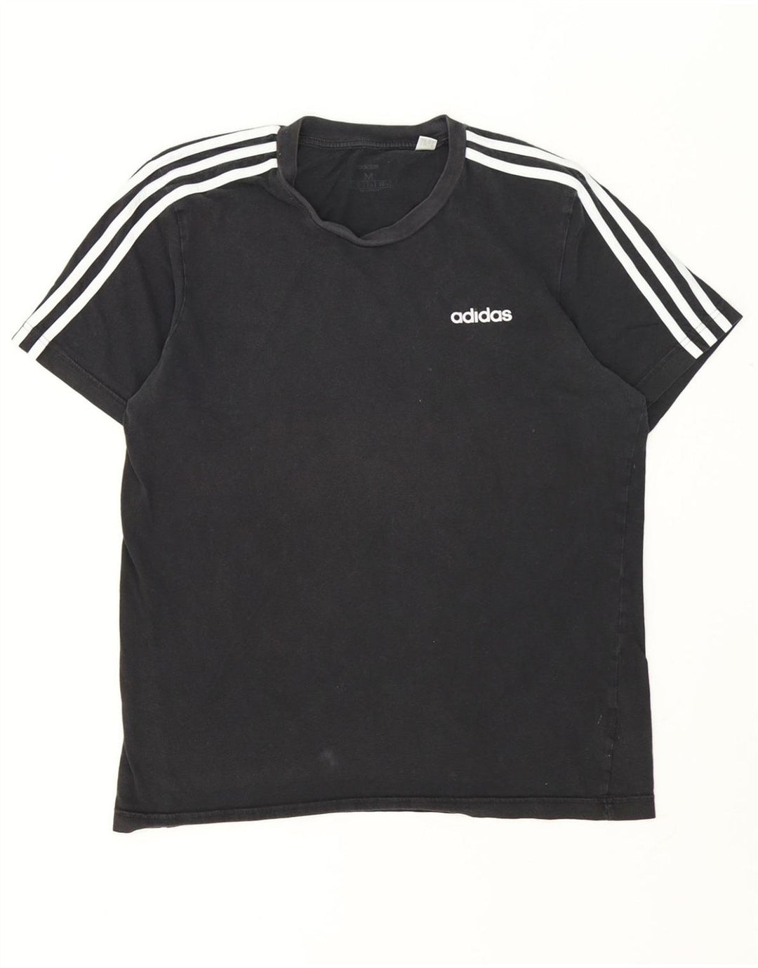 Ανδρικό T-Shirt Adidas Τοπ μεσαίο μαύρο βαμβακερό