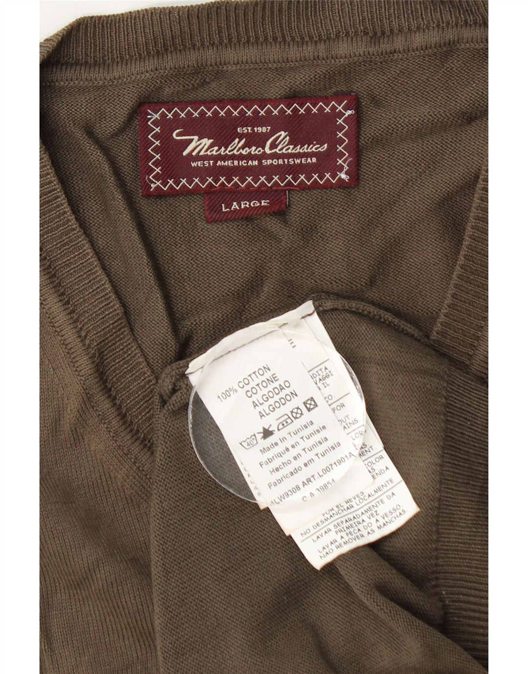 Ανδρικό γιλέκο Marlboro Classics Tank Top Μεγάλο καφέ βαμβακερό