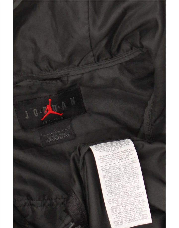 Ανδρική αθλητική φόρμα Jordan με κουκούλα Top Jacket μεγάλο γκρι νάιλον