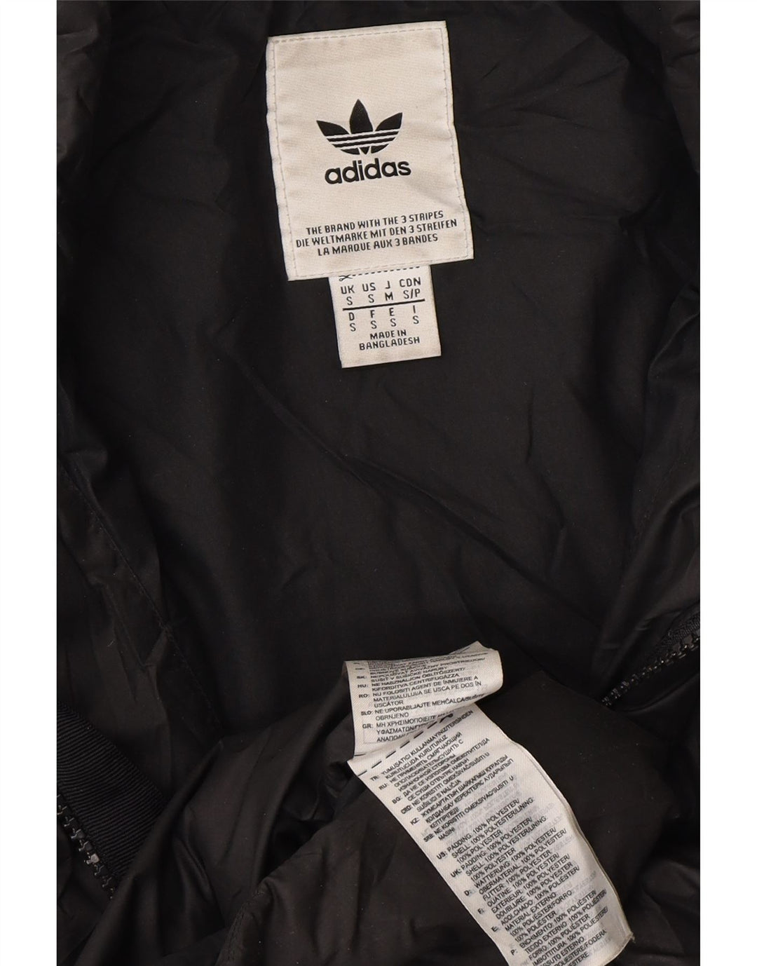 ADIDAS Γυναικεία padded Gilet UK 10 Small Black Polyester