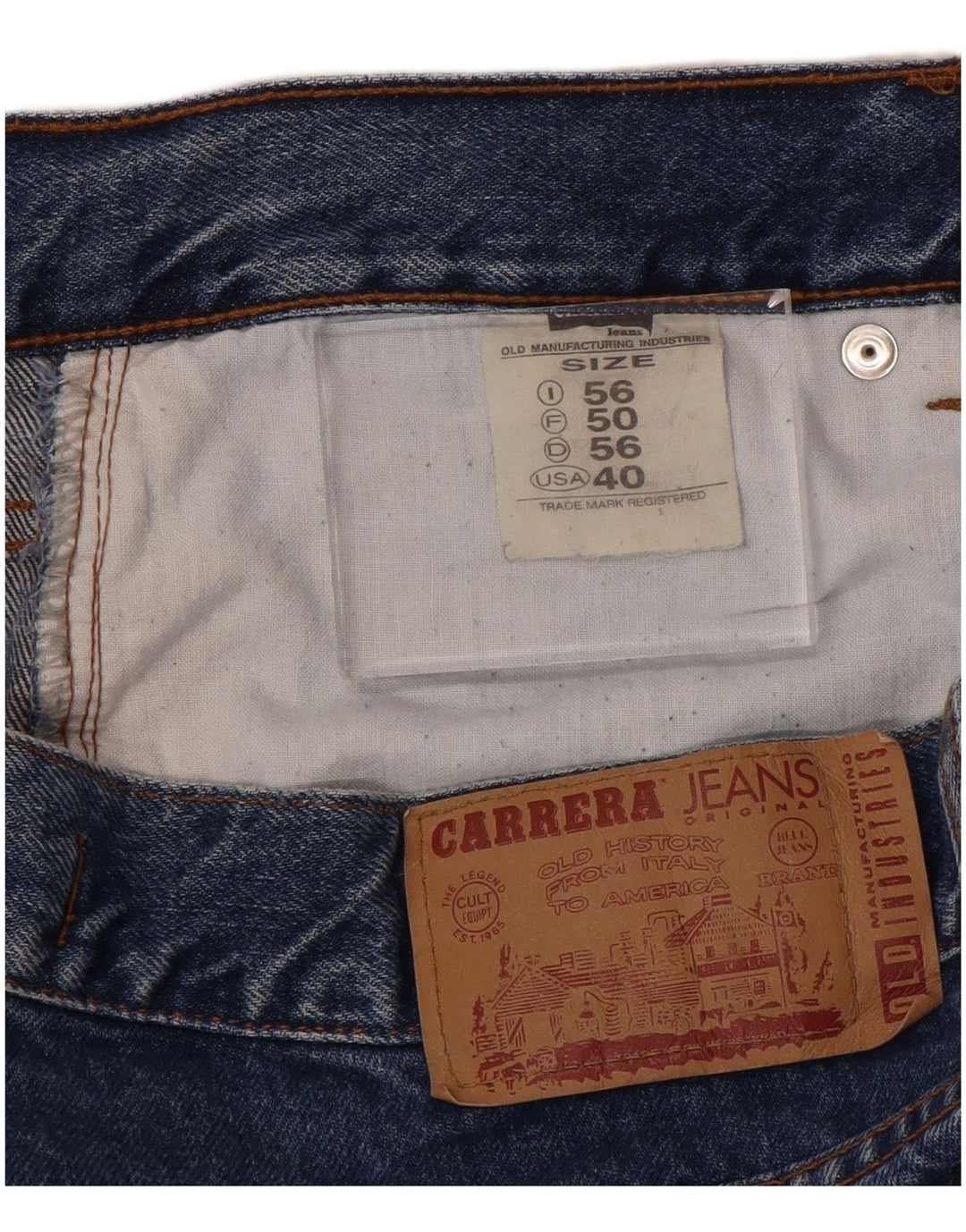 CARRERA Ανδρικό 700 Straight Jeans IT 56 3XL W40 L34 Μπλε βαμβακερό