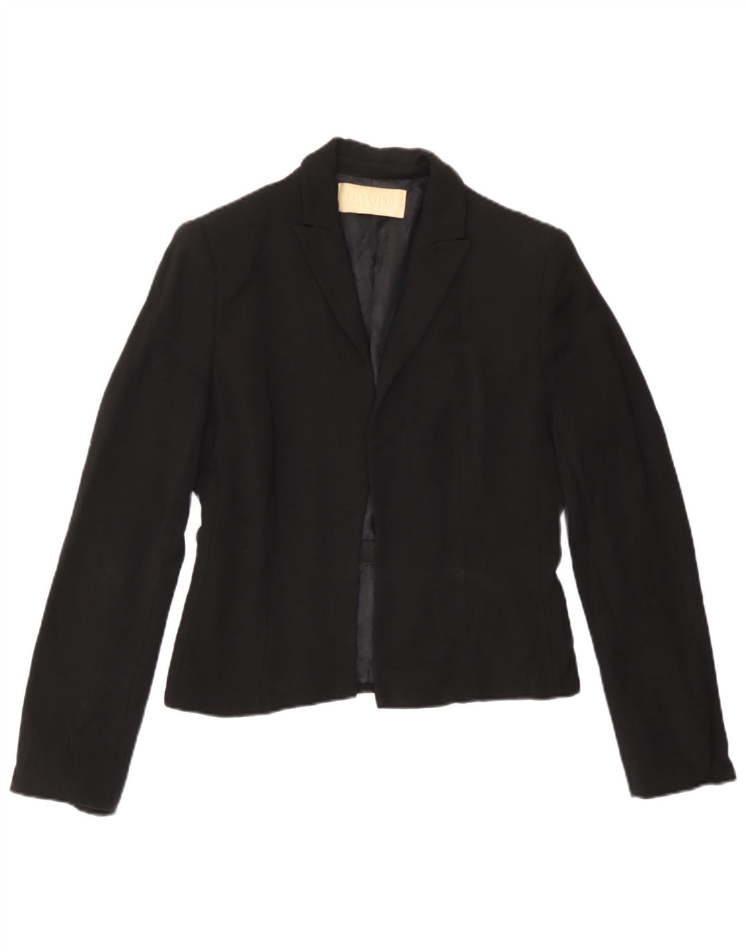 Valentino Γυναικείο μπουφάν Roma Open Blazer UK 4 XS μαύρο μαλλί