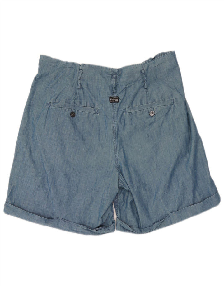 G-Star Γυναικείο σορτς Chino με καρφίτσες W30 μεσαίο μπλε βαμβακερό