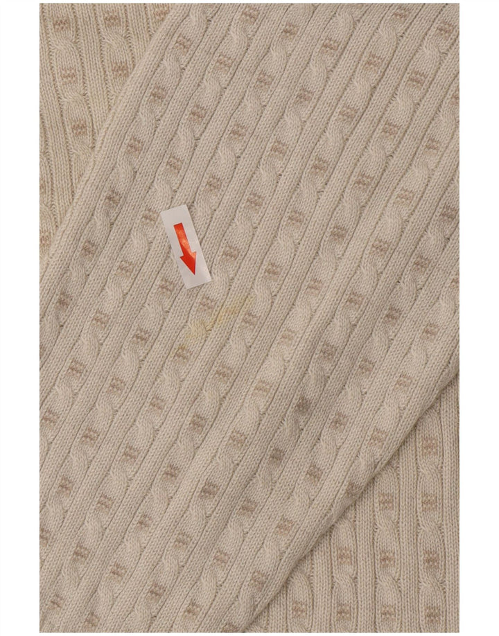 Ανδρικό πουλόβερ με λαιμόκοψη Marks & Spencer Ανδρικό ακρυλικό μεσαίο σε ανοιχτό λευκό