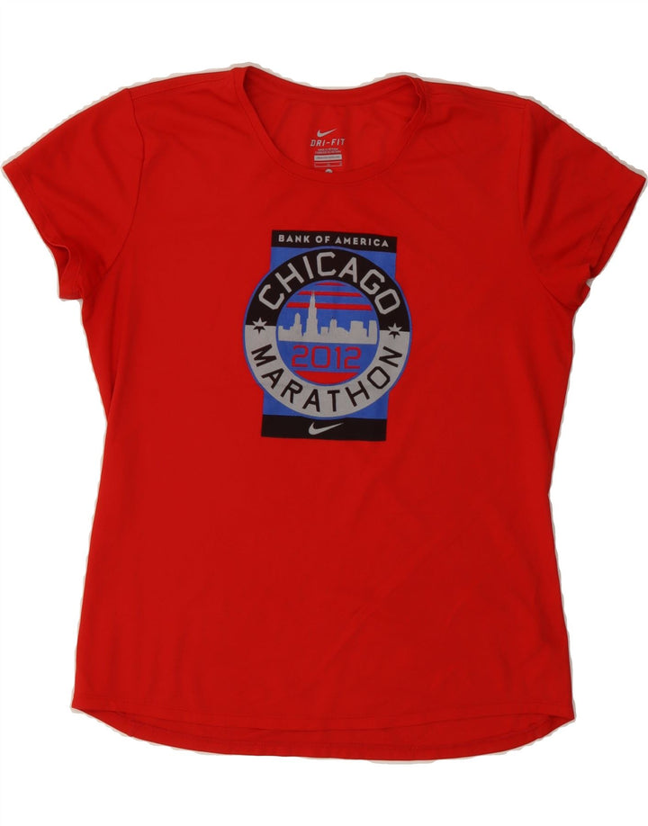 NIKE Boys Chicago Graphic T-Shirt Top 12-13 Years Large Red Polyester Vintage Nike and Second-Hand Nike from Messina Hembry 